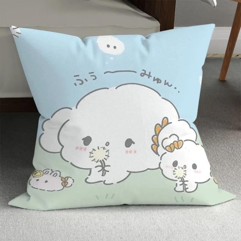 Sanrio Cute Girly Pillowcase HelloKitty Cinnamon Dog Pillowcase Kawaii Room Decoration Home Living Room Sofa Cushion Cover