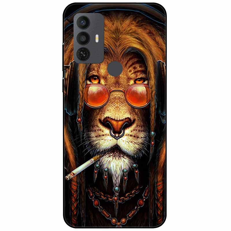 Für TCL 30 SE Hülle 305 6.52'' Silikon Weich Mode TPU Handyhülle für TCL 305 306 30SE Hülle 6165A Bumper Funda für TCL30SE 405