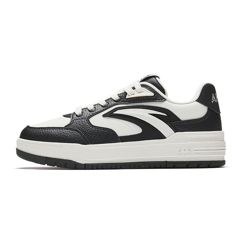 Anta 982 Comfortable Casual Shock Absorption Durable Low-Top Skate Shoes Women sneaker Basic-Black Ivory-White 122548066-2