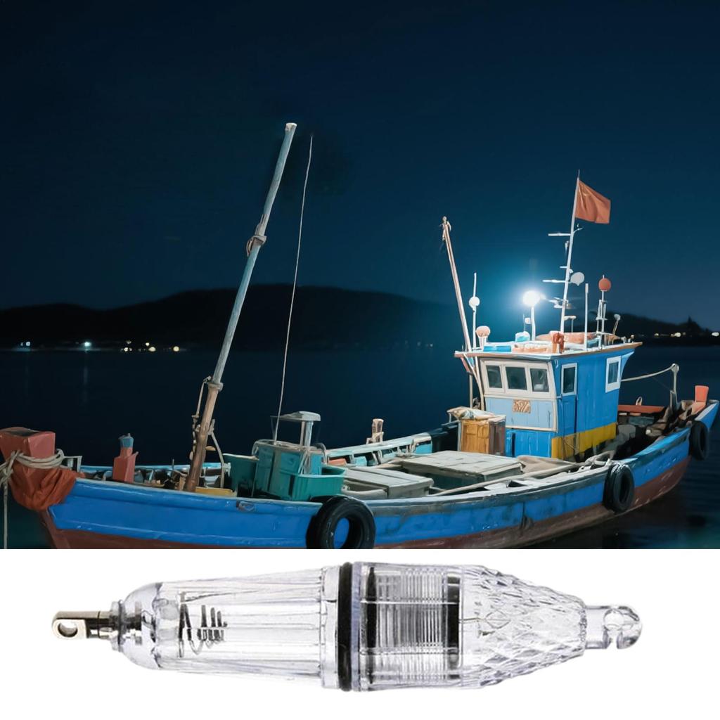 Underwater Fishing Light Submersible Dock Light Attractants Energy-Efficient Underwater Attracting Lamp Long-Lasting Fishing