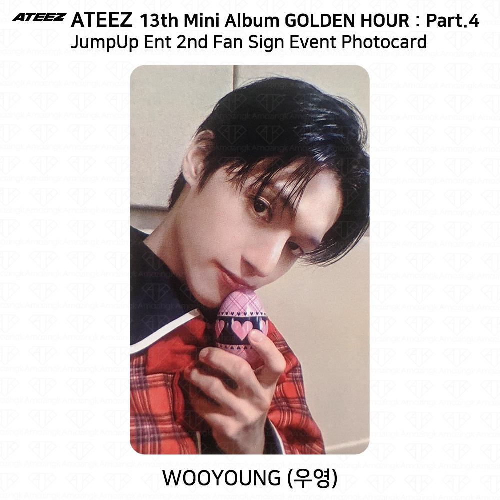 ATEEZ 13. Mini-Album Golden Hour Pt.4 JumpUpEnt 2. Fan-Zeichnung Fotokarte
