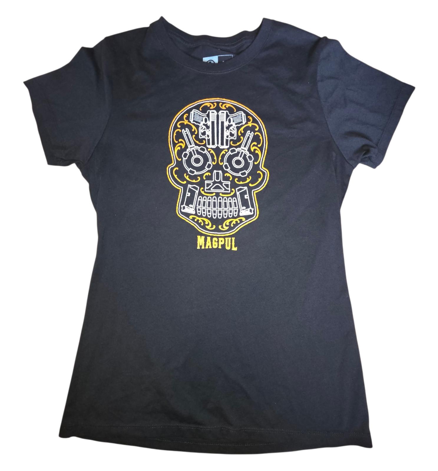 Magpul Sugar Skull Day Of The Dead Blend T-Shirt Black Women s Medium S разноцветный