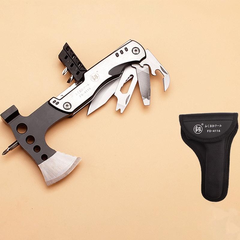 Camping Multitool Hatchets Multi Plier Survival Gear for Outdoor Hunting Hiking Escape Tool With Hammer Knife