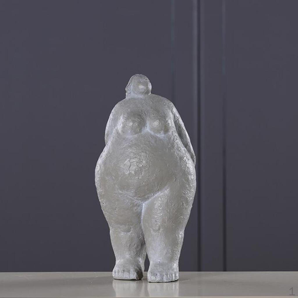 Woman Figure Statue Lady Figurine Sculpture Resin Desktop Decor Walk