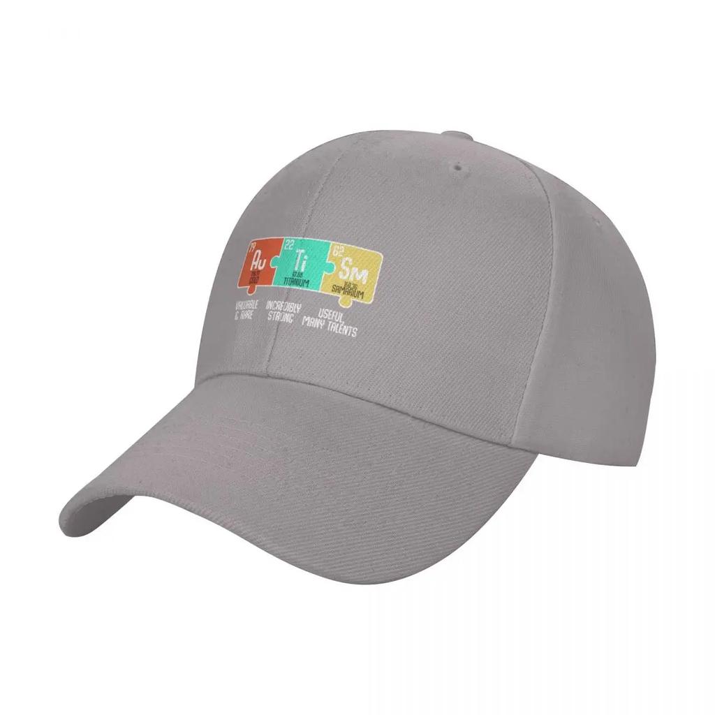 Autism Awareness Periodic Table Elets Baseball Cap custom caps Visor Mountaineering Unisexs Hats Womens