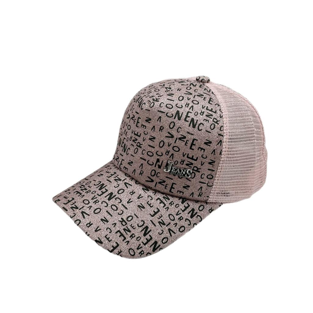 New summer women's fashion mesh breathable cap outdoor shading sun protection alphabet baseball hat tide