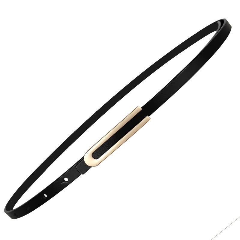 Vier Jahreszeiten Verfügbar Neuer Feiner Leder Damen Gürtel Schlicht Und Vielseitig Eleganter Ledergürtel Zu Kleid Und Rock Damenstil