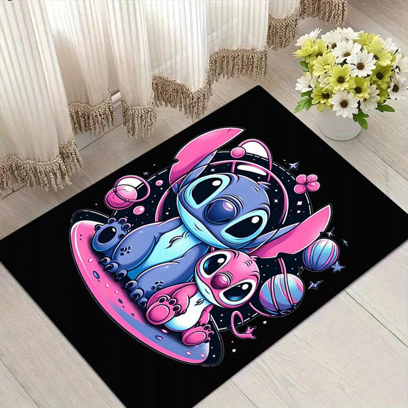 

1pc Stitch Pattern Area Rug Soft Flannel Floor Mat for Living Room,Office,Bedroom and Carpet 60cm by 90cm