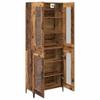 Wall Mounted Highboard Reclaimed Wood Look 27.4 x 13.4 x 70.9 in (L x W x H) Engineered Wood