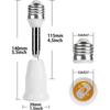 180 Degree LED Light Adapter Flexible E27 To E27 Bulb Socket Screw Extension Lamp Holder  Home