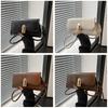 Pu Small Square Crossbody Bag With Stitching For Daily Casual Wear