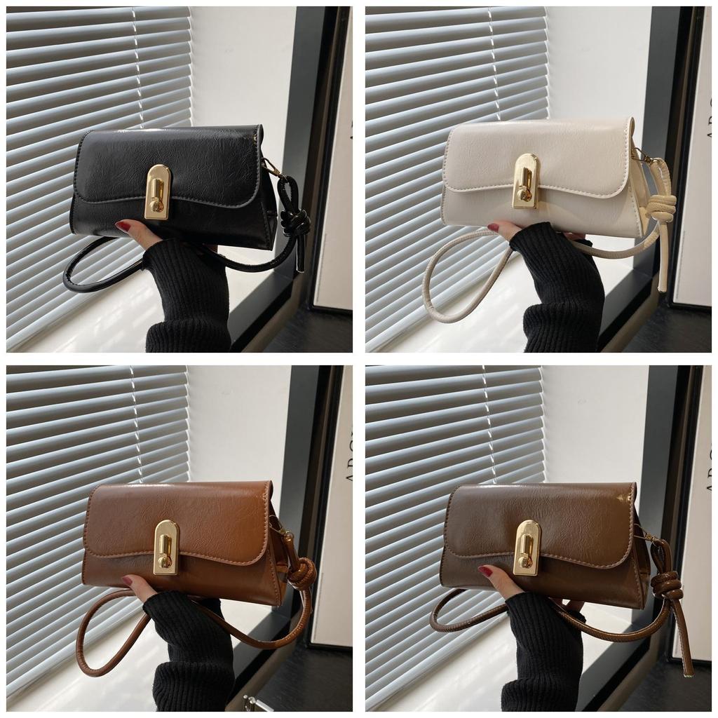 Pu Small Square Crossbody Bag With Stitching For Daily Casual Wear