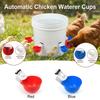 Automatic Poultry Water Cup Plastic Drinker Bowl for Chicken Coop Farm Use with Easy Mounting and Water Saving Design