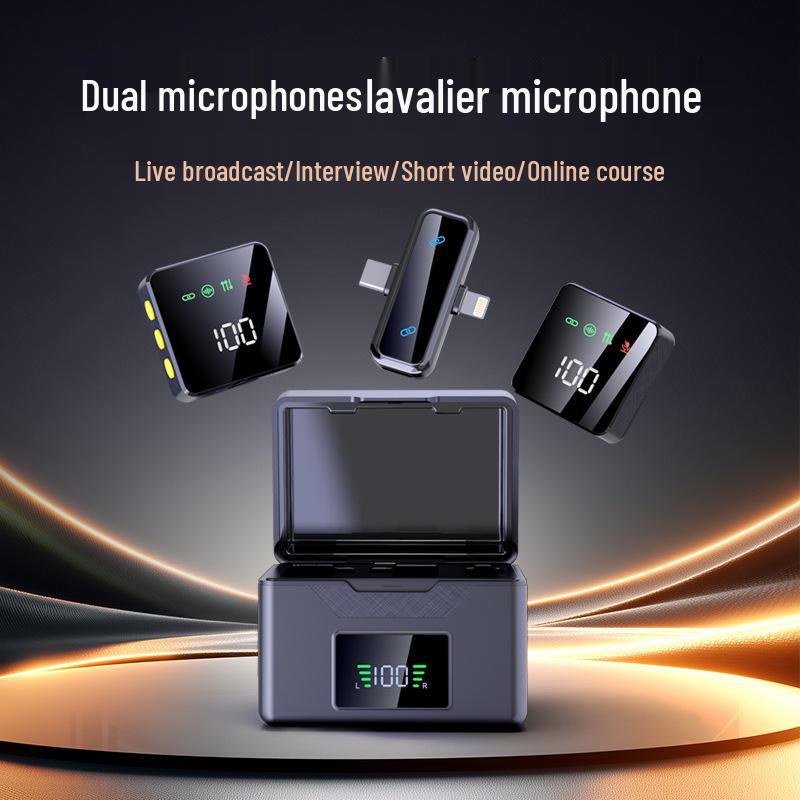 X7 Wireless Lapel Microphone for Phone Streaming & Video Recording with Noise Reduction