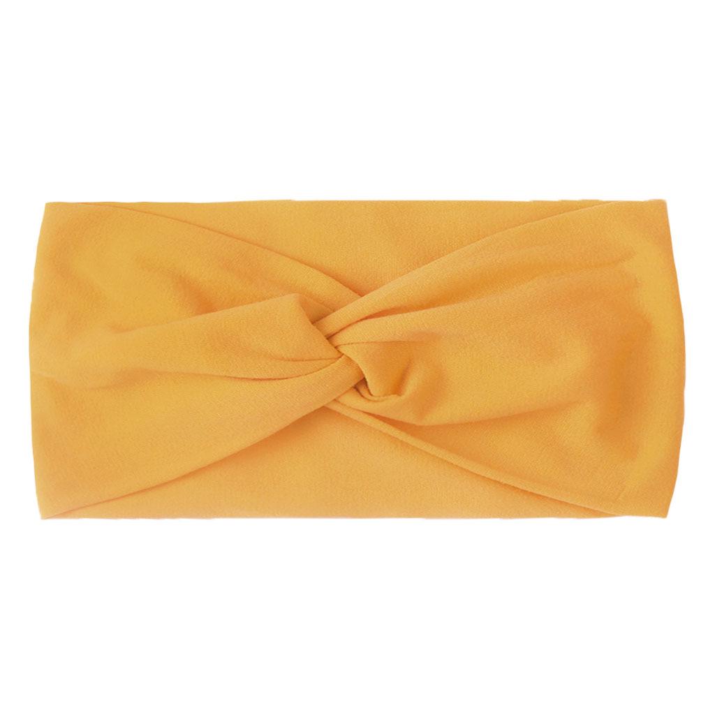 Children's Solid Color Knotted Nylon Headbands: 28 Colors Available