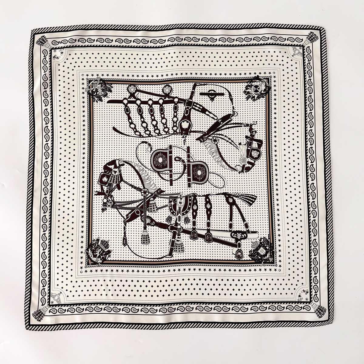 

14momme 100% Natural Twill Silk Scarf for Women Neck Tie Double side Foulard Shawl Square Neckerchief Hijab Bandana Scarves Twill Silk 65x65cm