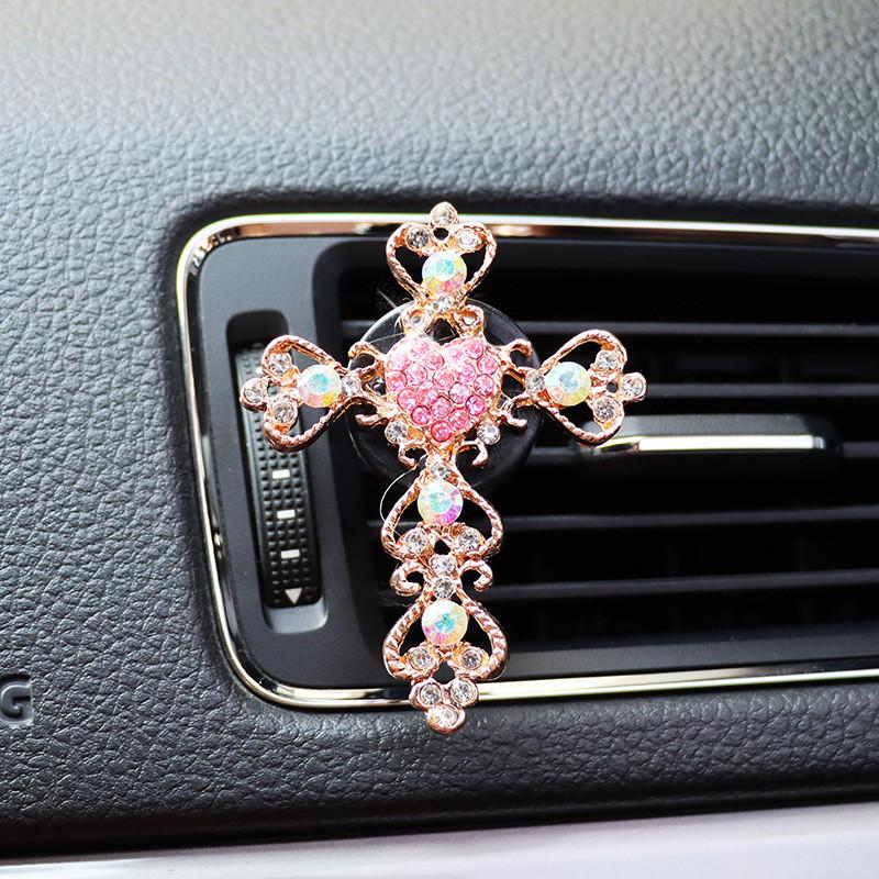 Cross-border E-commerce Exclusive Car Air Conditioner Vent Perfume Aromatherapy Clip For Car Vent Decoration Diamond Alloy Material