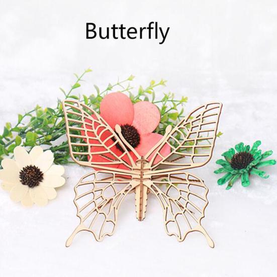 3D-tre Sommerfugl Insekt Modell Puslespill DIY Montering Håndverk Utdanning Barneleke