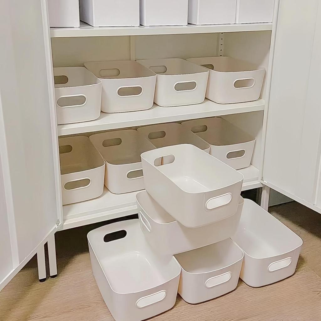 Storage Box, Desktop Storage Box, Household Cosmetics Storage Box, Bathroom Kitchen Dormitory Miscellaneous Snacks Storage Basket