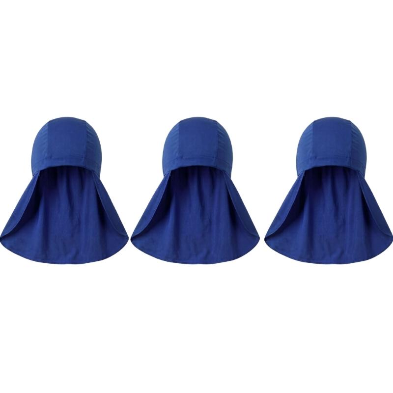 3PCS Sport Skull Cap Moisture Wicking Helmet Liner Hat For Men Women And Kids Sun Protections with Neck Shielding