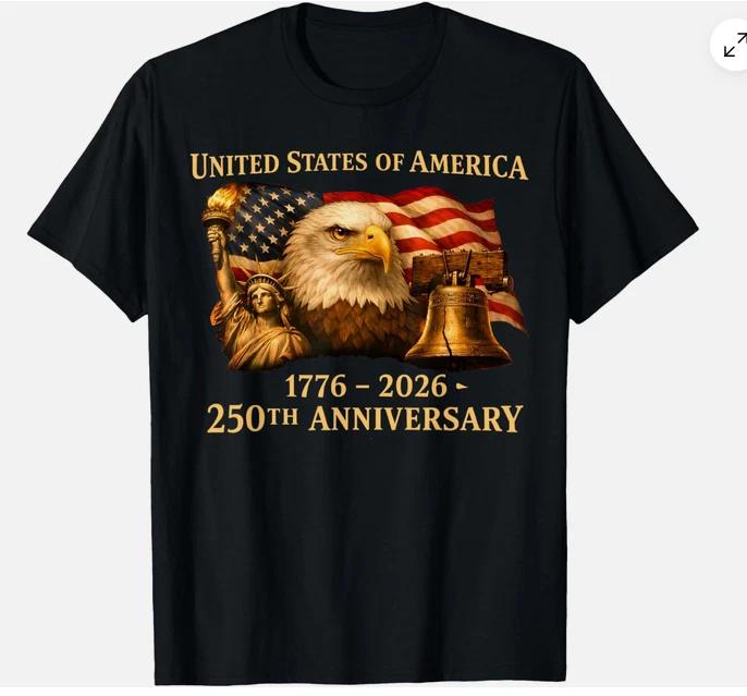 250 Years 17762026 250th Birthday Unisex Tshirt S