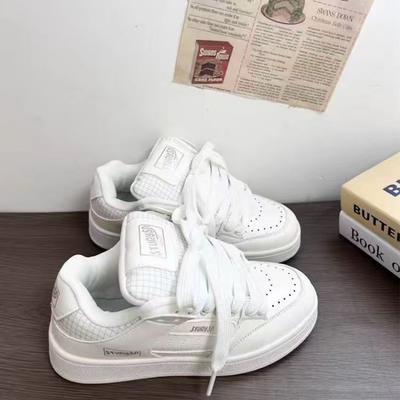 Platform White Shoes Women's 2025 New Summer and Autumn Ins Guochao Bow Versatile Board Shoes Retro Classic Women's Shoes