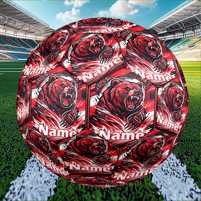 Custom Name Personalized North Sydney Bears Print Size 5 Soccer Ball Training & Match Football, for Team, Kicking, Gift for Football Enthusiasts