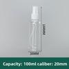 Transparent Pet Spray Bottle With Press Down Nozzle For Hand Sanitizer And Cosmetics
