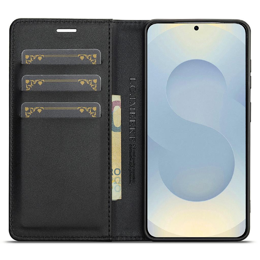 LC.IMEEKE For Samsung Galaxy A57 5G Wallet Case Carbon Fiber Texture Leather Phone Cover