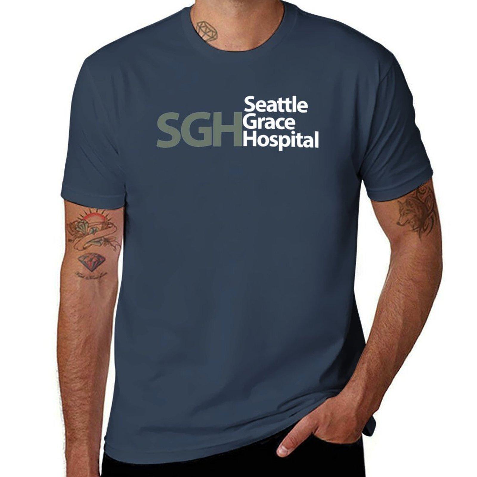 Seattle Grace Hospital Tshirt Fashion Simple Casual Tee Shirt S