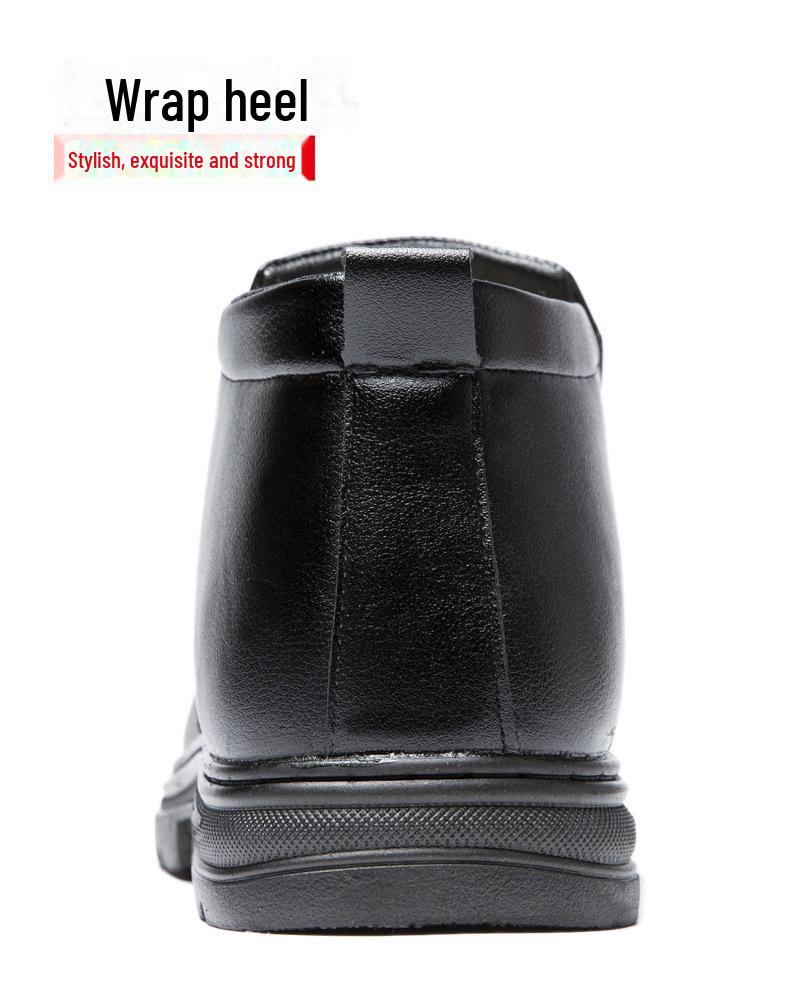 Men's High Top Winter Warm Leather Snow Boots