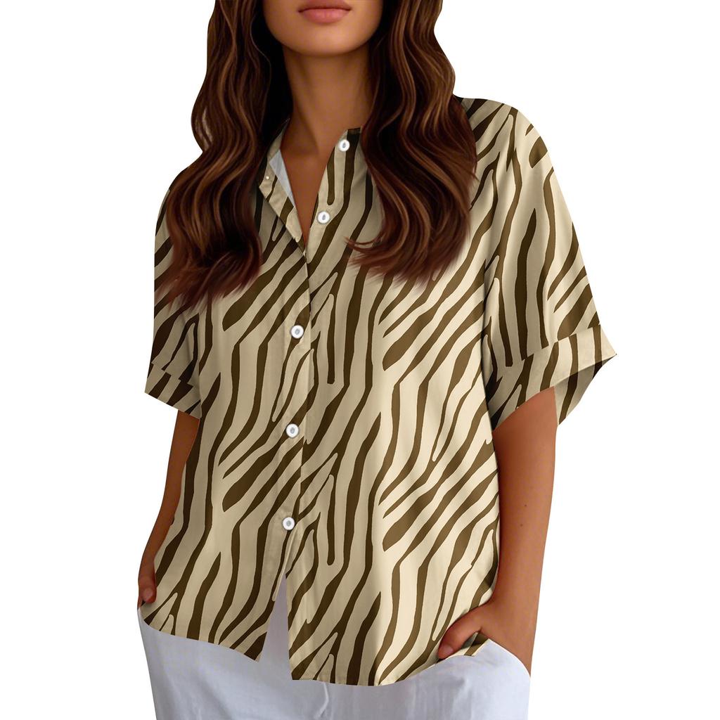 Womens Button Down Shirts Linen Button Down Shirts Half Sleeve Shirts For Women Half Sleeve Tops For Women