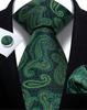 Mens Tie Paisley Jacquard Woven 8Cm Formal Business Wedding Necktie Pocket Square Set Suit Cravat High Quality Handmade Gravata