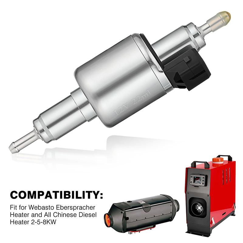 Auto Diesel Heizung Ölbrennstoffpumpe 12V 24V 22ml Geräuscharme Luftheizung Kraftstoffpumpe Puls Dosierpumpe Für Auto Heizung 2kW 5kW 8kW