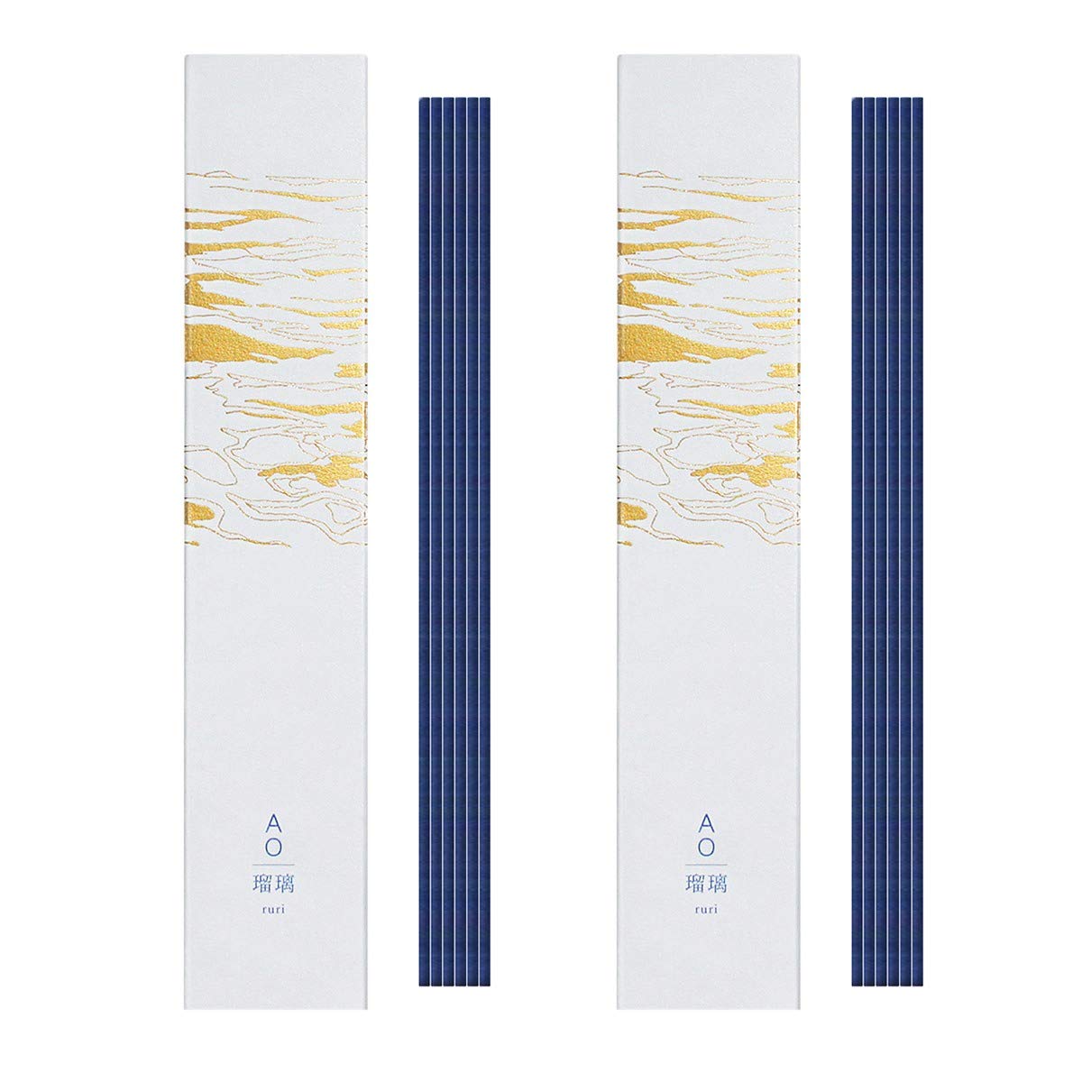 

Daikoh AO incense ruri 30 sticks with incense holder set of 2