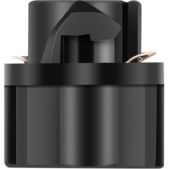 cciyu 10 Pack T5 37 Twist Lock Wedge instrument Panel Dash Light Bulb Base Socket (T5 74 Twist Lock Base)