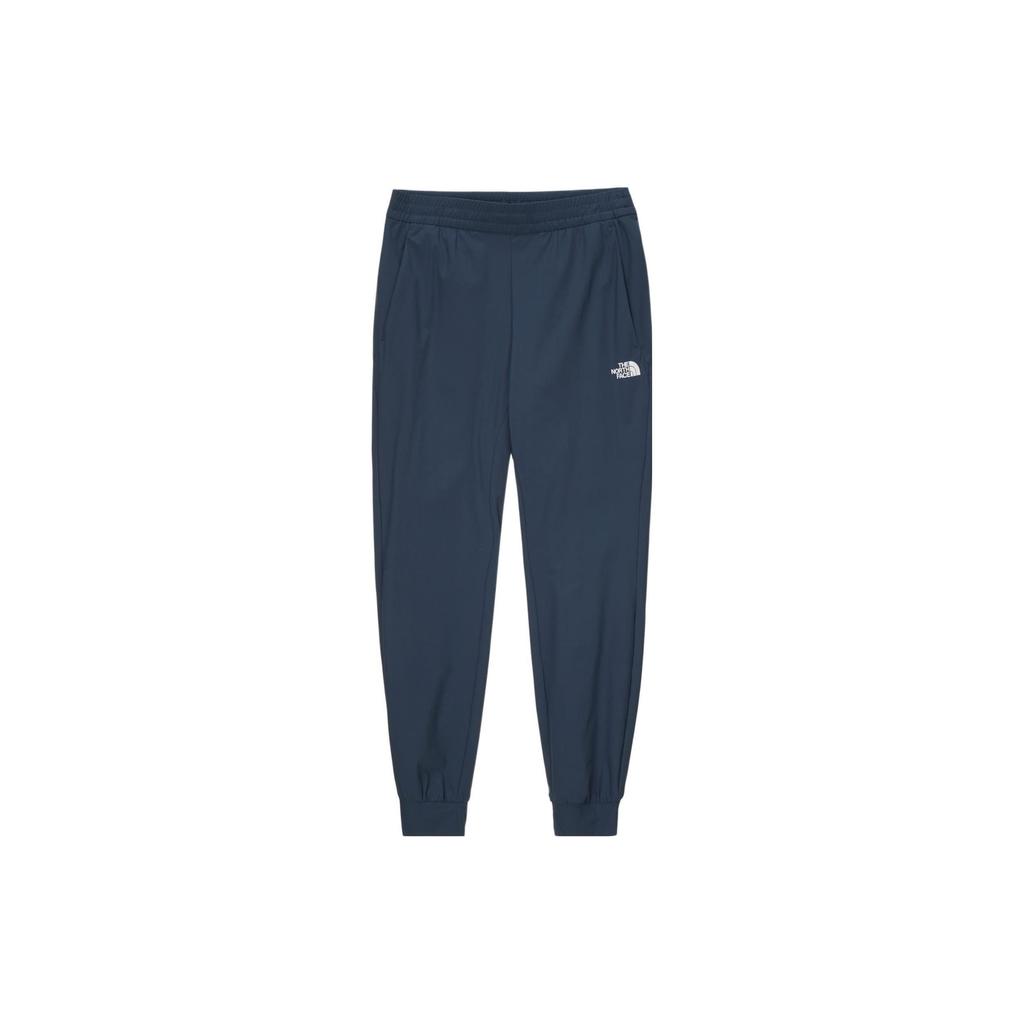 The North Face Knitted Sweatpants Men's Blue Moderate Straight Fit Pants NP6KN03K