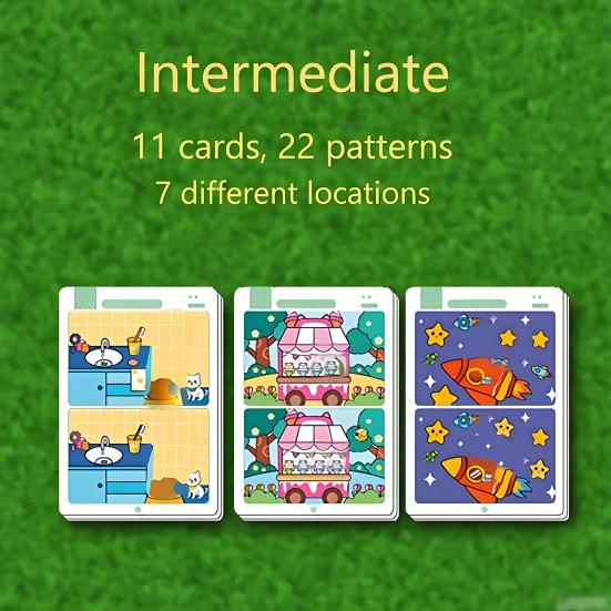 Karta do Wczesnej Edukacji Żywe Kolory Żywe Wzory Wielokrotnego Użytku Poprawa Koncentracji Karta do Gry Interaktywnej dla Dzieci