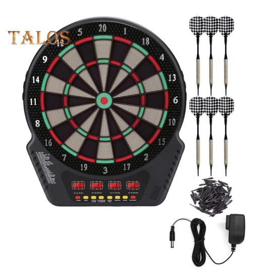 

Электронная мишень для дартса с ЖК-дисплеями, низкий уровень отскока, компактный дизайн, питание от батареек, набор цифровых мягких наконечников для дартса UK