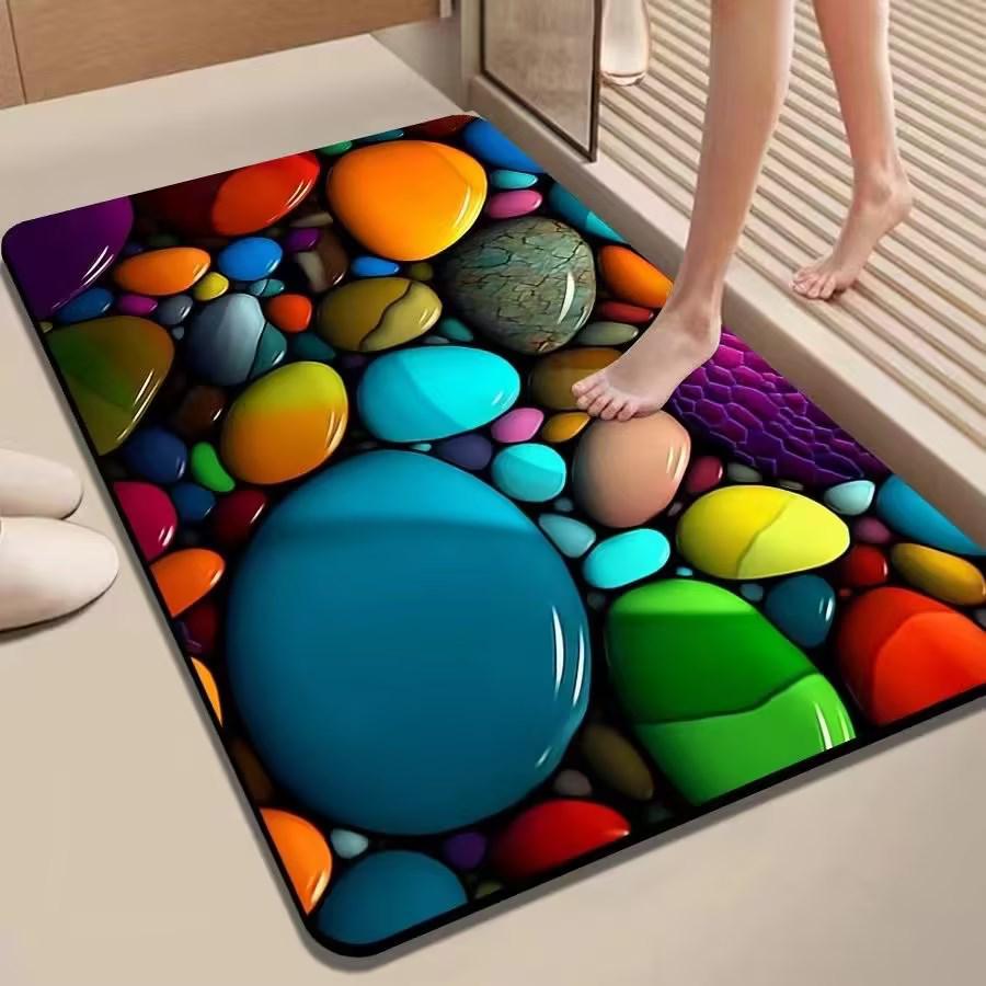 Diatomaceous Earth 3D Quick-Absorbing Non-Slip Bathroom Mat