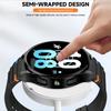 Boîtier+Bracelet pour Samsung Galaxy Watch7 40mm 44mm Bracelet en Silicone Bracelet Film de Protection d'Écran en Verre Trempé Coque Bumper en TPU
