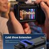 Enhanced Stability Protective Frame Handle for Action 6 Cameras Quick Release Design Cold Shoe Slot for Accessories