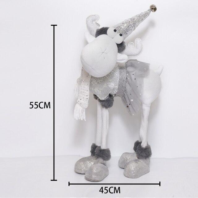 Nové vánoční ozdoby na panenky z plyšových jelenů, roztomilé vánoční ozdoby na jelena, domácí dekorace na vánoční stromeček