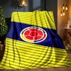 Colombian Soccer Federation Blanket Outdoor Flannel Blanket for Camping, Hiking, Garden Parties, Picnic Essentials,gift for family and friends