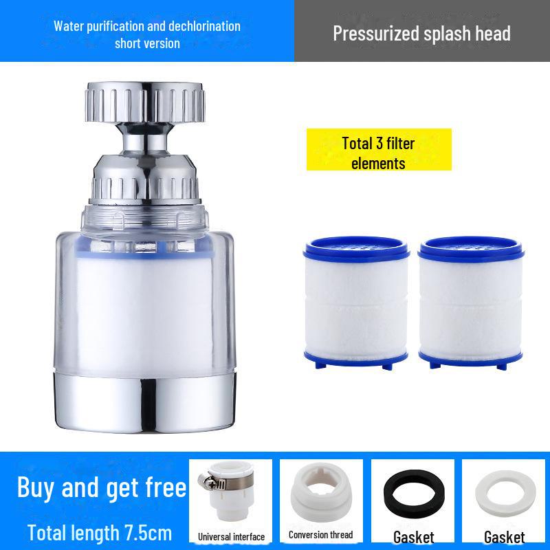 Univerzální filtr na kuchyňskou baterii a prodlužovač s ochranou proti stříkání šetřící vodu