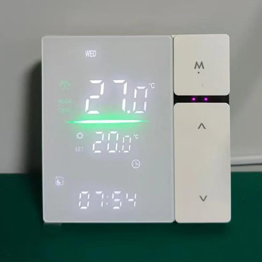 3/16A Smart WiFi Thermostat, Compatible With Tuya= App,For Electric Floor Heating Or Water/Gas Boiler LCD Display Voice Controer