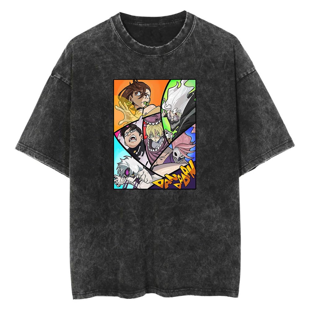 Dandadan Okarun T-shirt Men Japanese Anime Streetwear T Shirt Harajuku Cotton Short Sleeve Casual Clothing Summer Tops