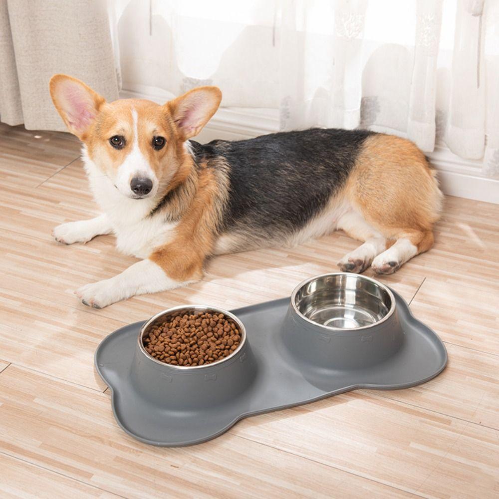 

Anti Spill Pet Bowl Pad Anti Overflow Pet Drinking Feeder Feeder Dispenser S рожевий