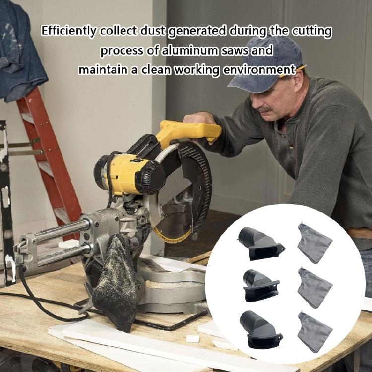 1 Set Functional Dust Collection Bag with Air Outlet for 255 Aluminum Cutter with Enhancing Stability and Longevities