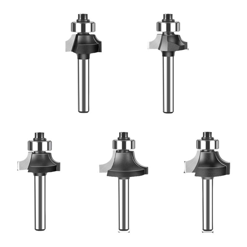 

Pack of 5 Accuracy Rounding Router Bit Convenient 1/4Inch or 6mm Shank Router Bit for Precise Woodworking Tasks
